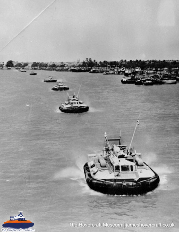 SRN6 with BHC colours -  (credit: The Hovercraft Museum Trust).